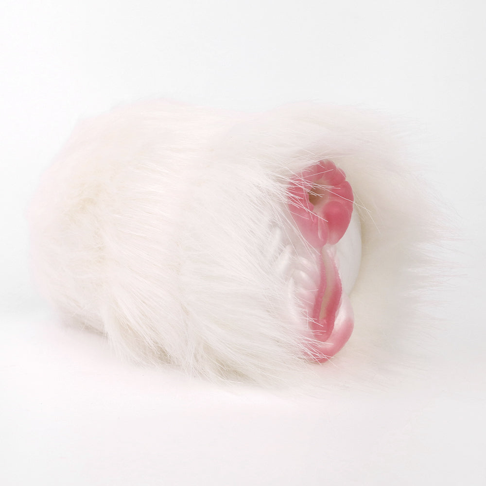 White Plush Fantasy Animal Horse Pocket Pussy