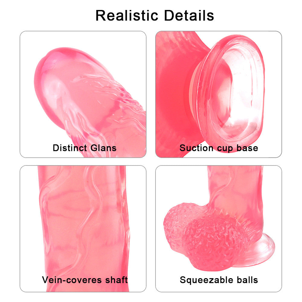 16 Inch Pink Extra Long Jelly Dildo