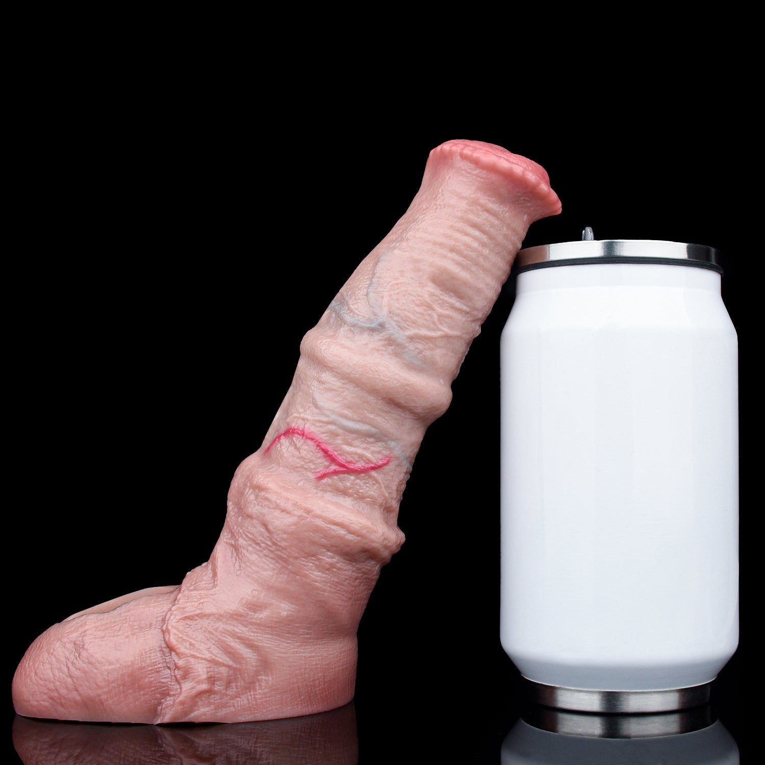 6 Inch Ribbed Silicone Horse Cock Sleeve