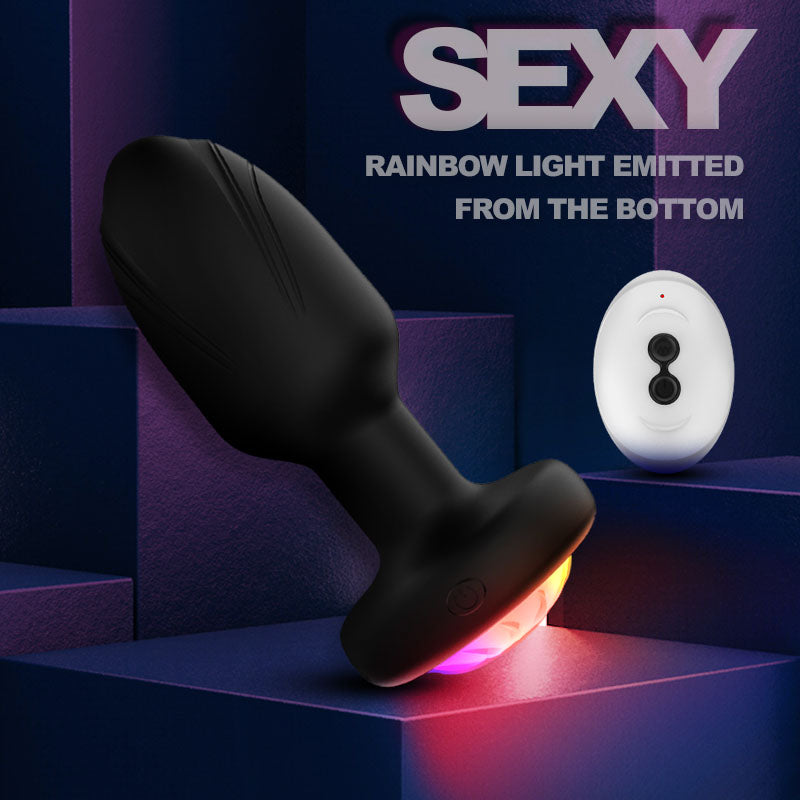Vibrating Anal Plug Remote Control 360° Twisting