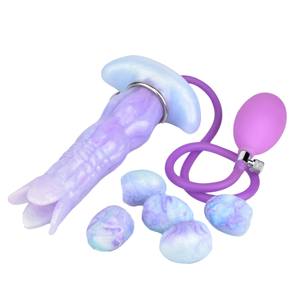 8 Inch Shaped Flower Bud Ovipositor Dildo