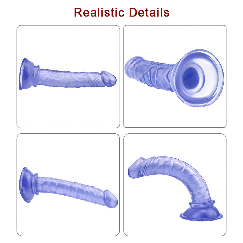 6 Inch Blue Jelly Tiny Mini Dildo
