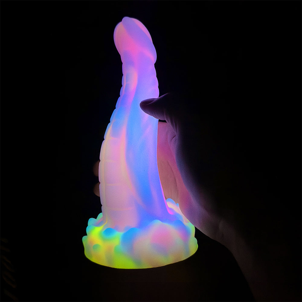8 Inch Fantasy Silicone Curved Snake Dildo