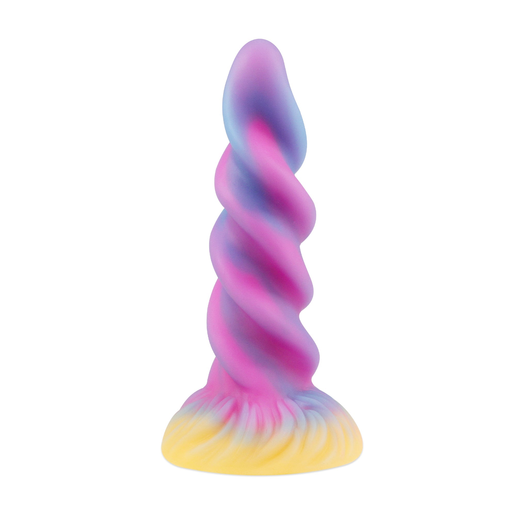 8 Inch Spiral Silicone Anal Unicorn Dildo