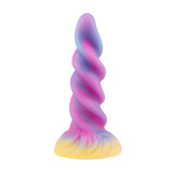 Load image into Gallery viewer, Spiral Colorful Silicone Anal Dildo