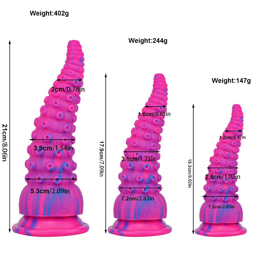 Pink Octopus Feet Suction Cup Tentacle Dildo