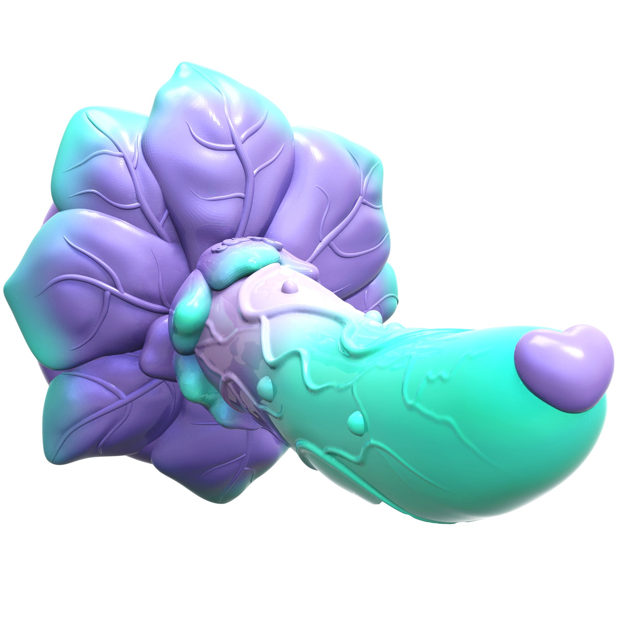 7 Inch Curved Rose Silicone Custom Dildo