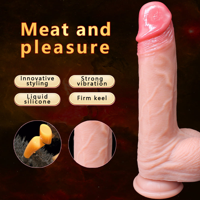 8 Inch Realistic Wireless Remote Control Thrusting Dildo