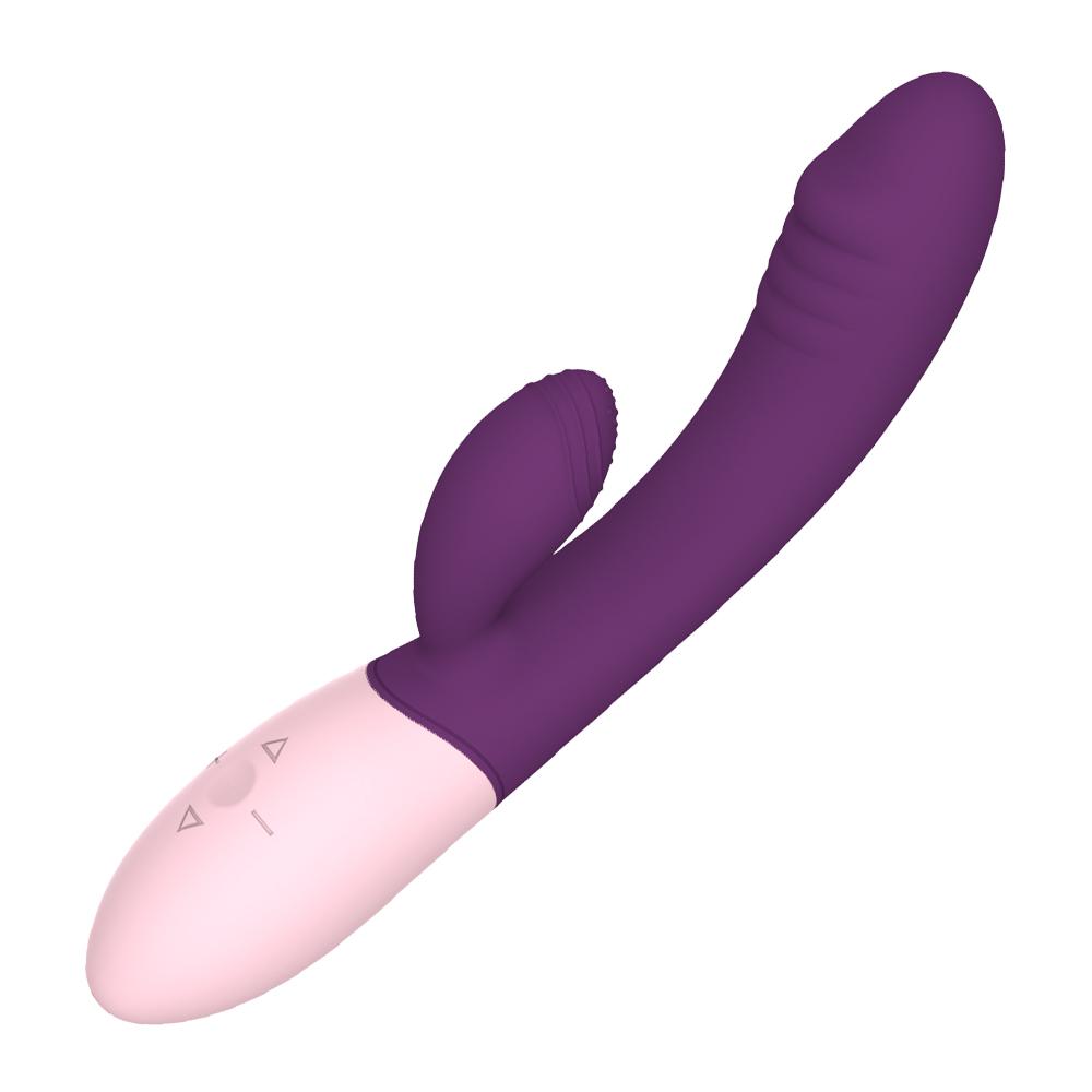 Usb Charging Personal Dildo Rabbit Vibrator Purple