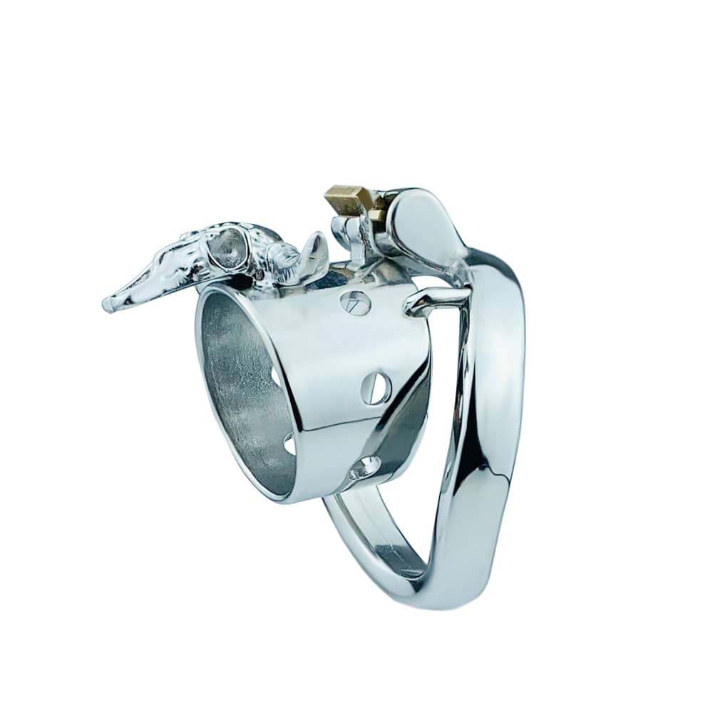 Bull Head Metal Male Chastity Cage