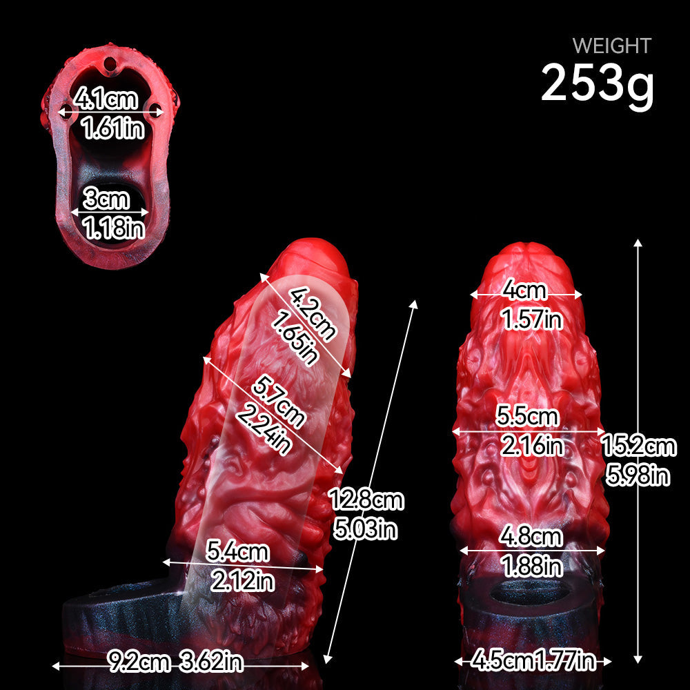 App Controlled Silicone Vibrating Penis Sleeve