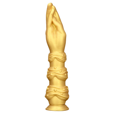 13 Inch Gold Silicone Huge Hand Anal Dildo