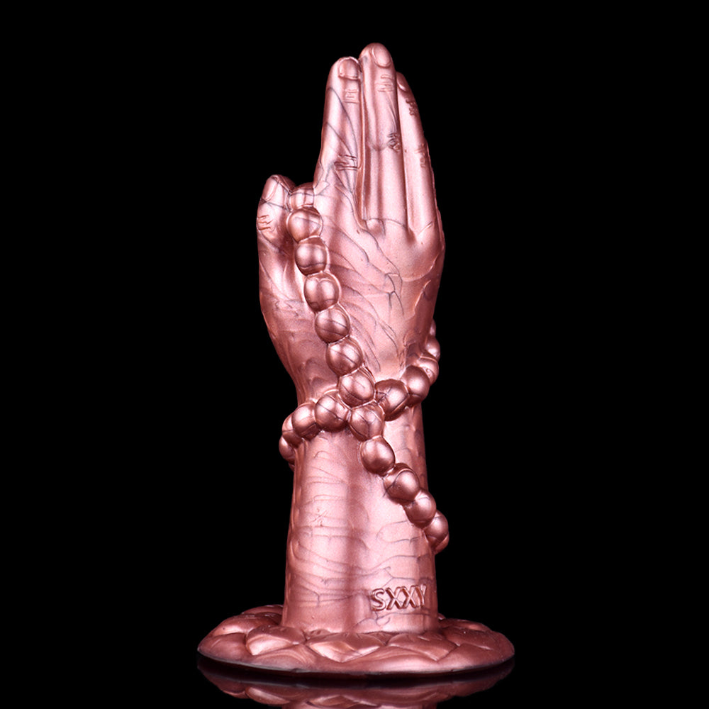 6 Inch Silicone Buddha Bead Hand Butt Plug