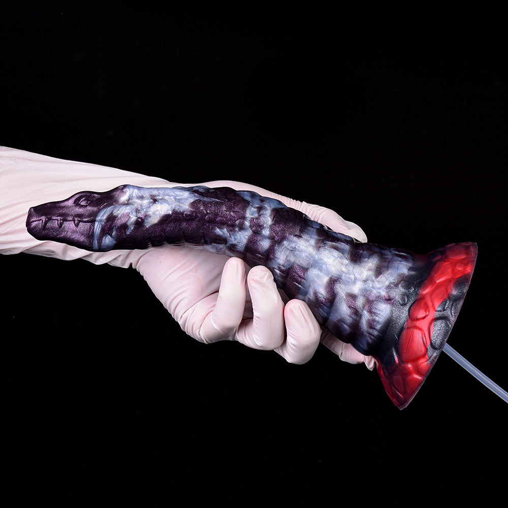 9 Inch Dark Purple Tentacle Squirting Dildo