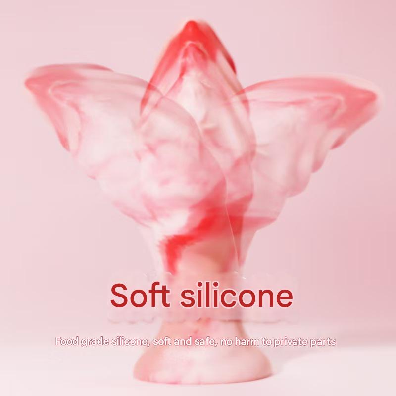 7 Inch Pink Silicone Curved G Spot Fantasy Dildo