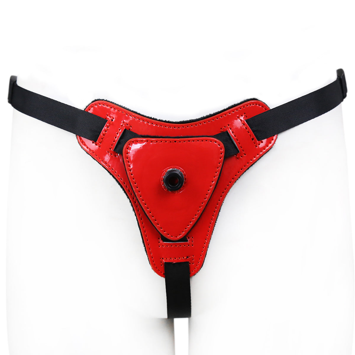 Small Strap On Dildo Removable Solid Black Cock