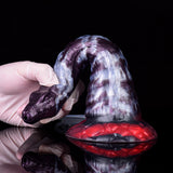 Load image into Gallery viewer, Dark Purple Dragon Squirting Fantasy Dildo