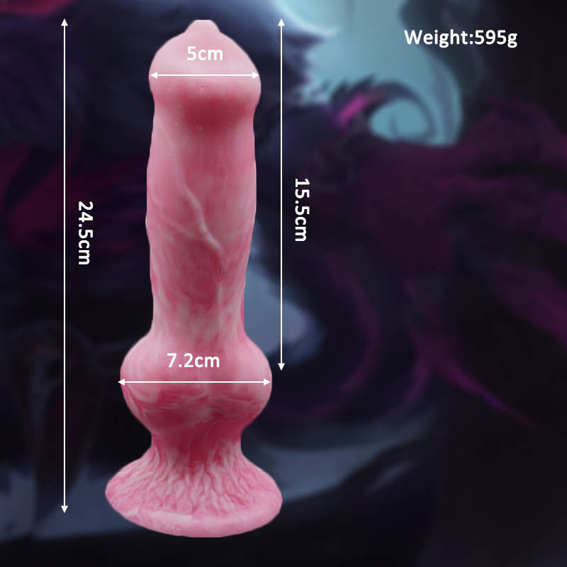 9 Inch Silicone Suction Cup Wolf Dildo