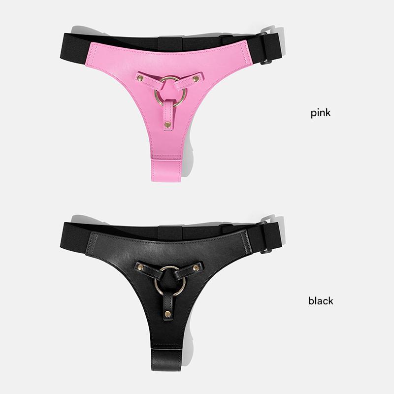 Pink Strap On Harness  Cute Leather