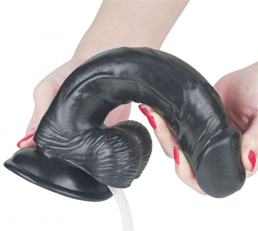 9 Inch realistic Black Squirting Dildo