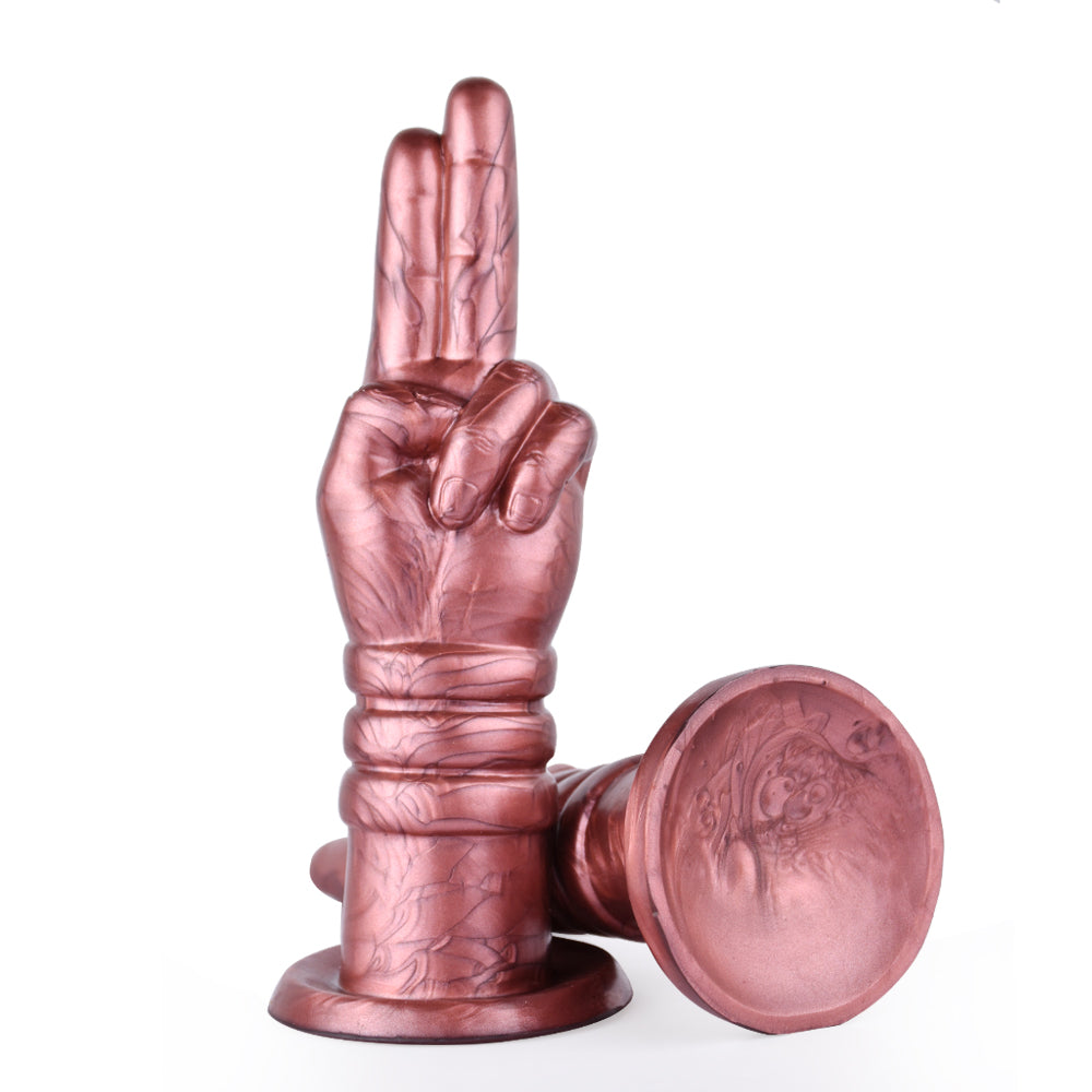 7 Inch Two Finger Silicone Butt Plug