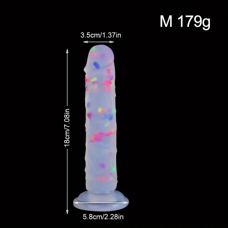 Jelly Soft Dual Density Anal Confetti Dildo