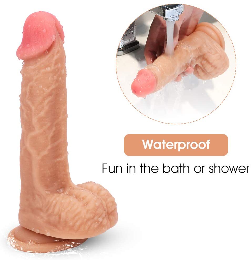 7.5 Inch Realistic G-Spot Dildo For Vaginal Anal Stimulation