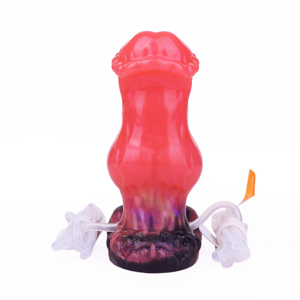 Small Red Inflatable Ejaculating Horse Dildo