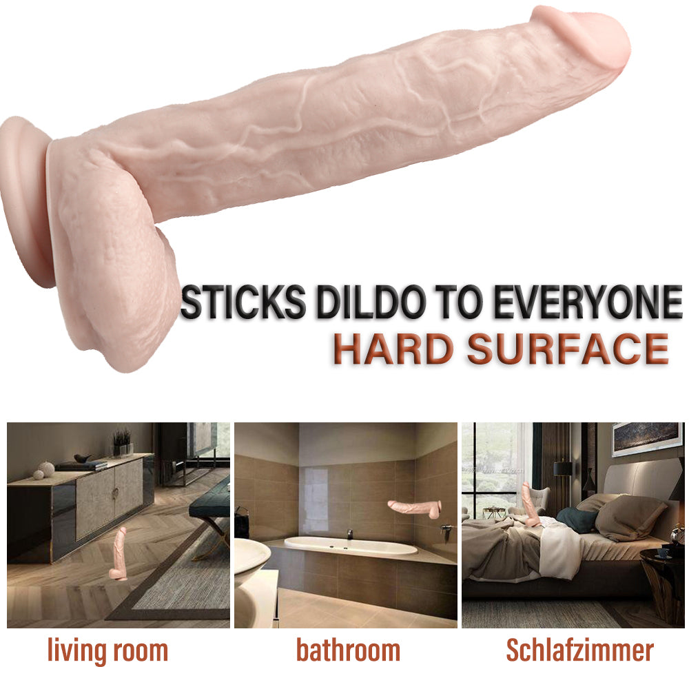 12 Inch Rough Skin Realistic Big Dildo