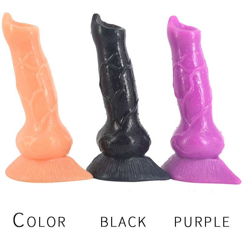 6 Inch Beginner Black Strap On Dog Dildo
