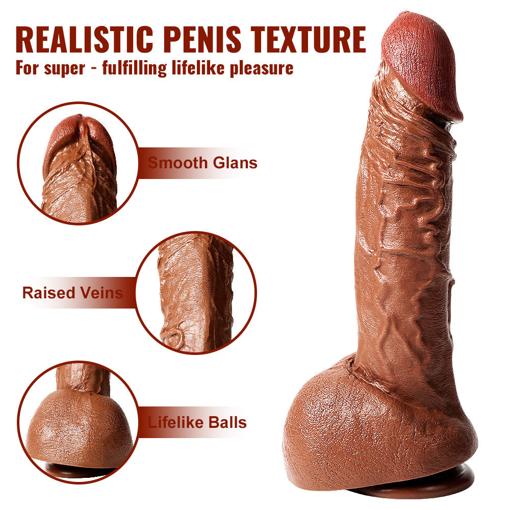 12 Inch Brown Realistic Huge Dildo