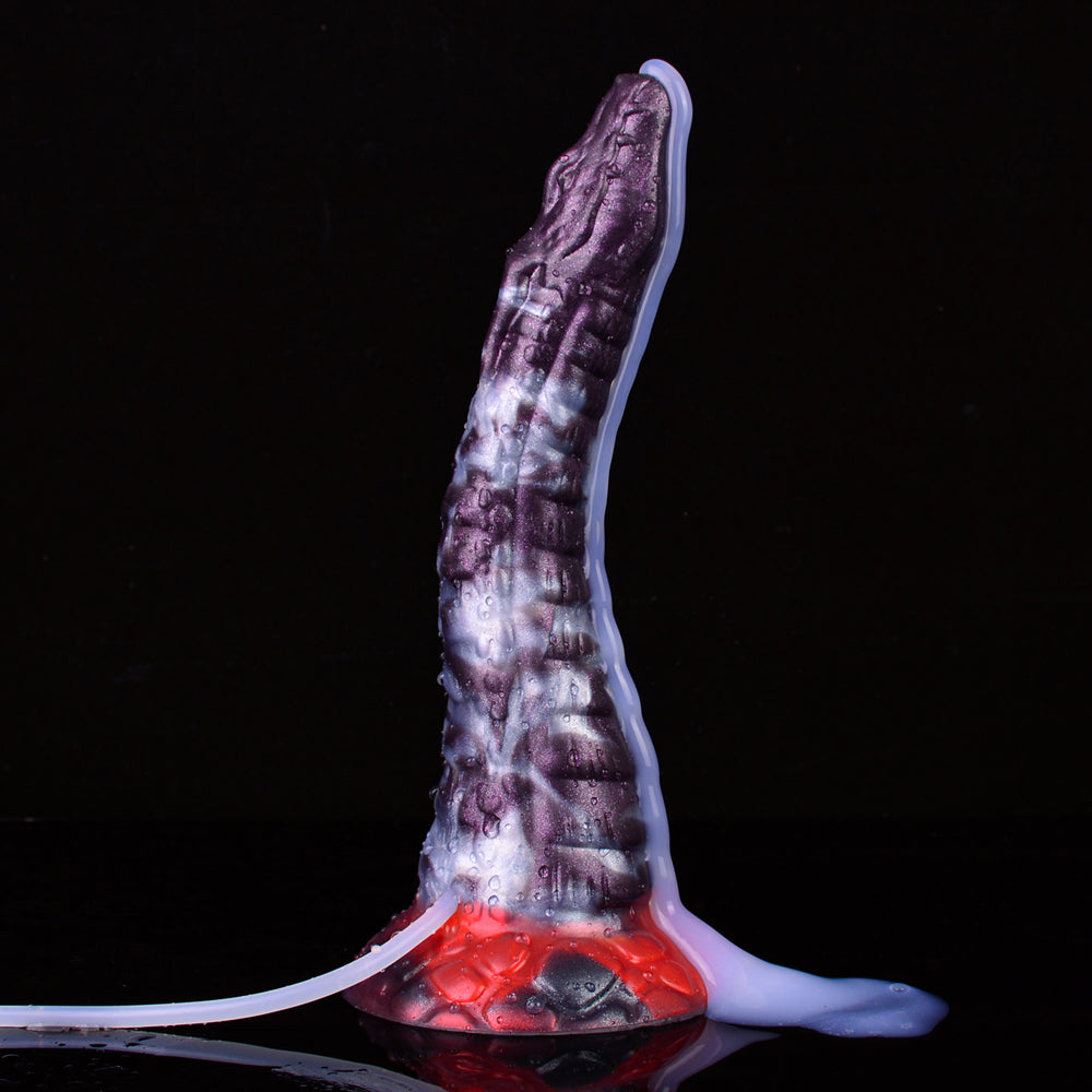 9 Inch Dark Purple Tentacle Squirting Dildo