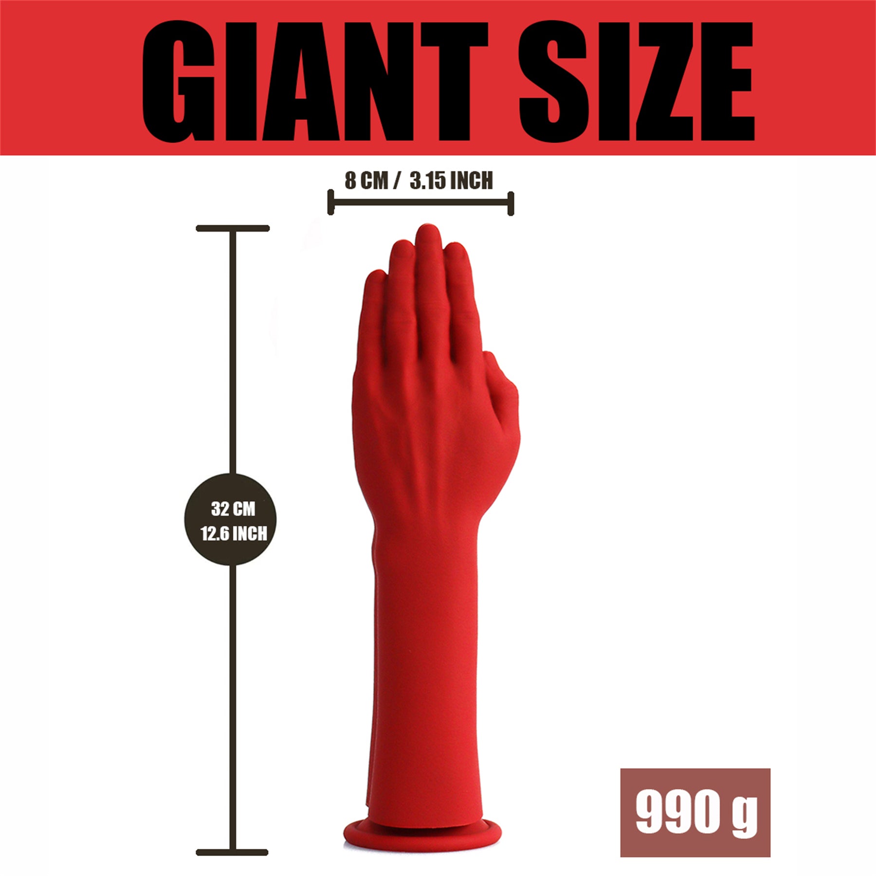 12 Inch Anal Custom Hand Fist Dildo