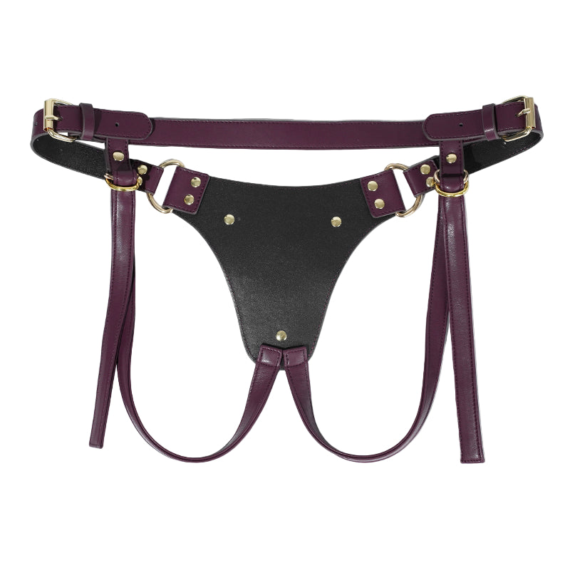 Well Made Quality Leather Dildo Strap On Harness