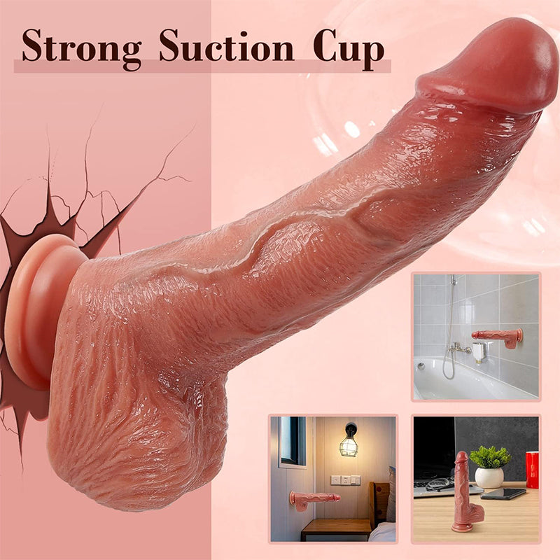 9 Inch Realistic Remote Control Thrusting Dildo