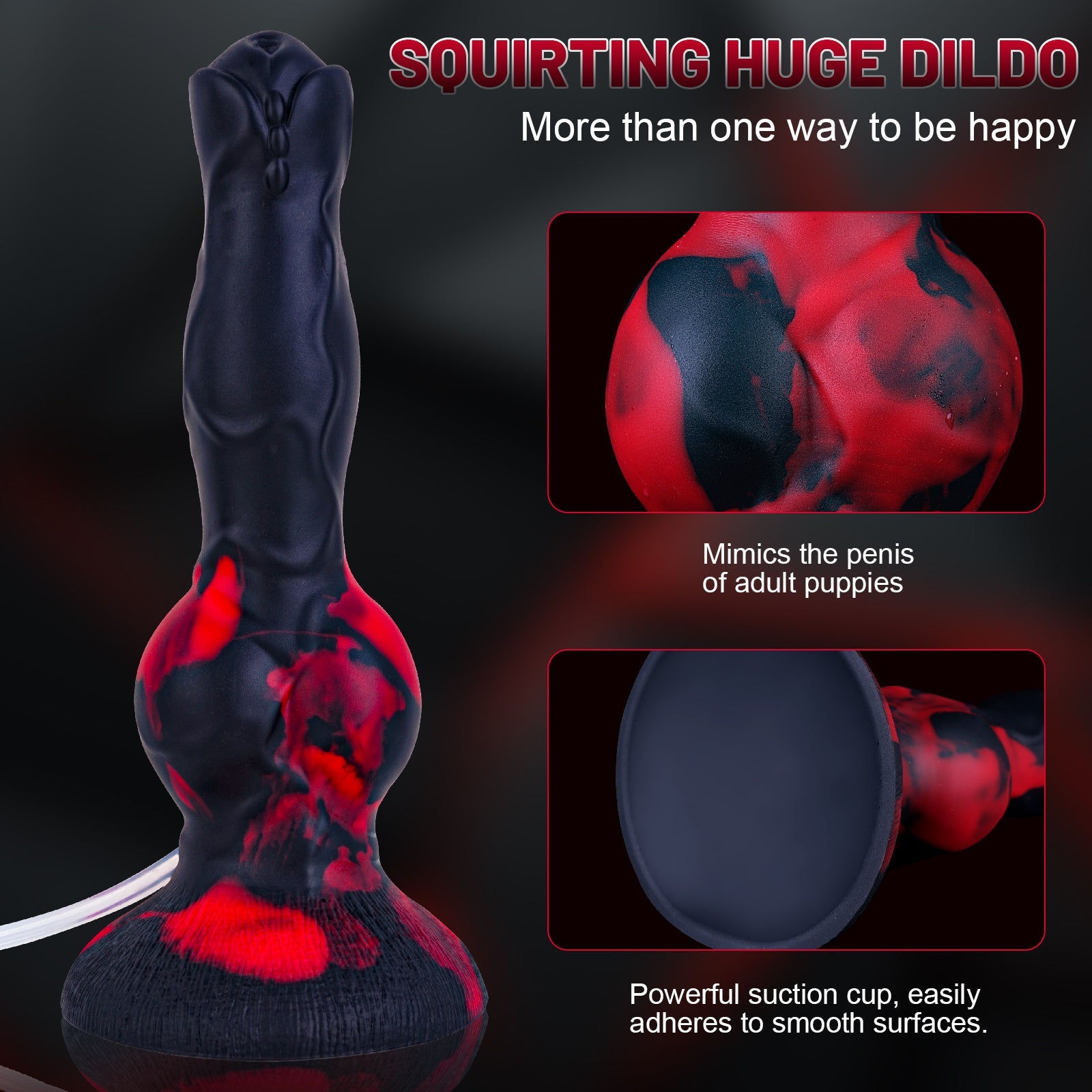 8 Inch Big Knot Horse Squirting Dildo