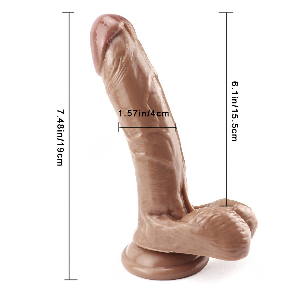 7 inch brown dildo