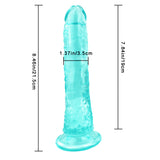 Load image into Gallery viewer, 8 Inch small straight green dildo