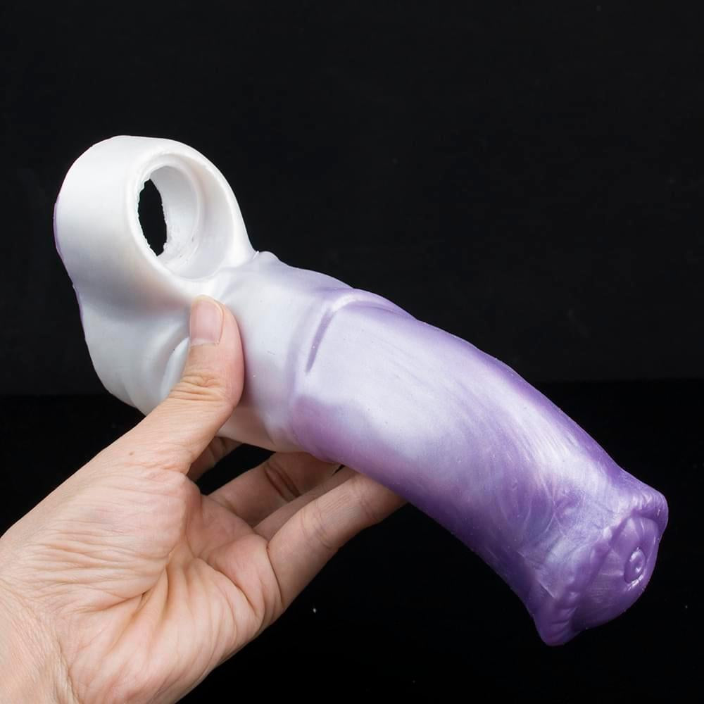6 Inch Silicone Hollow Dildo Horse Cock Sleeve