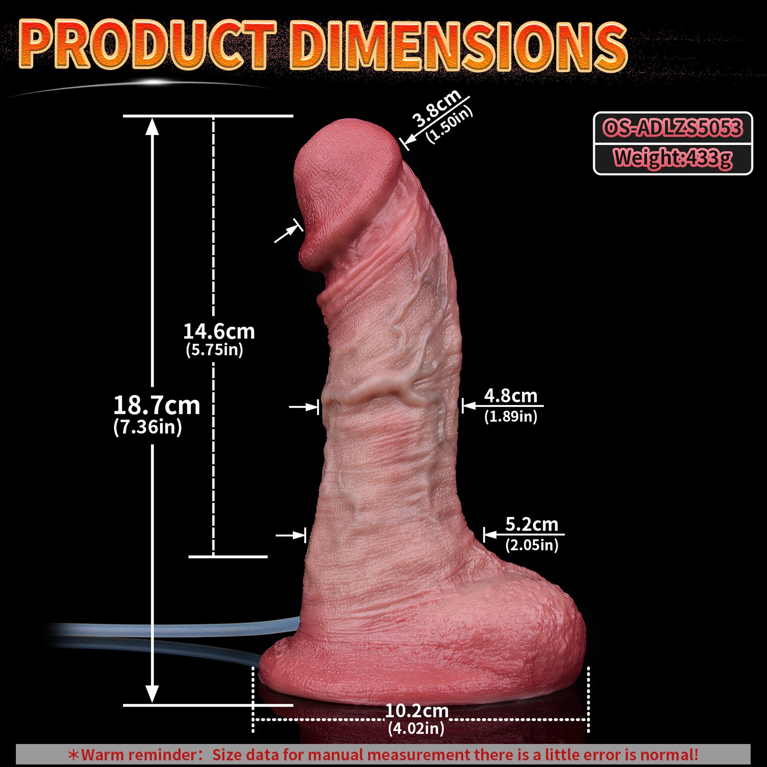 7 Inch Realistic Male Penis Squirting Dildo