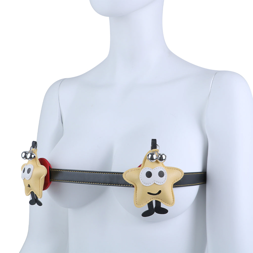 Star Nipple Clamp Bondage Harness – Christmas BDSM Gift