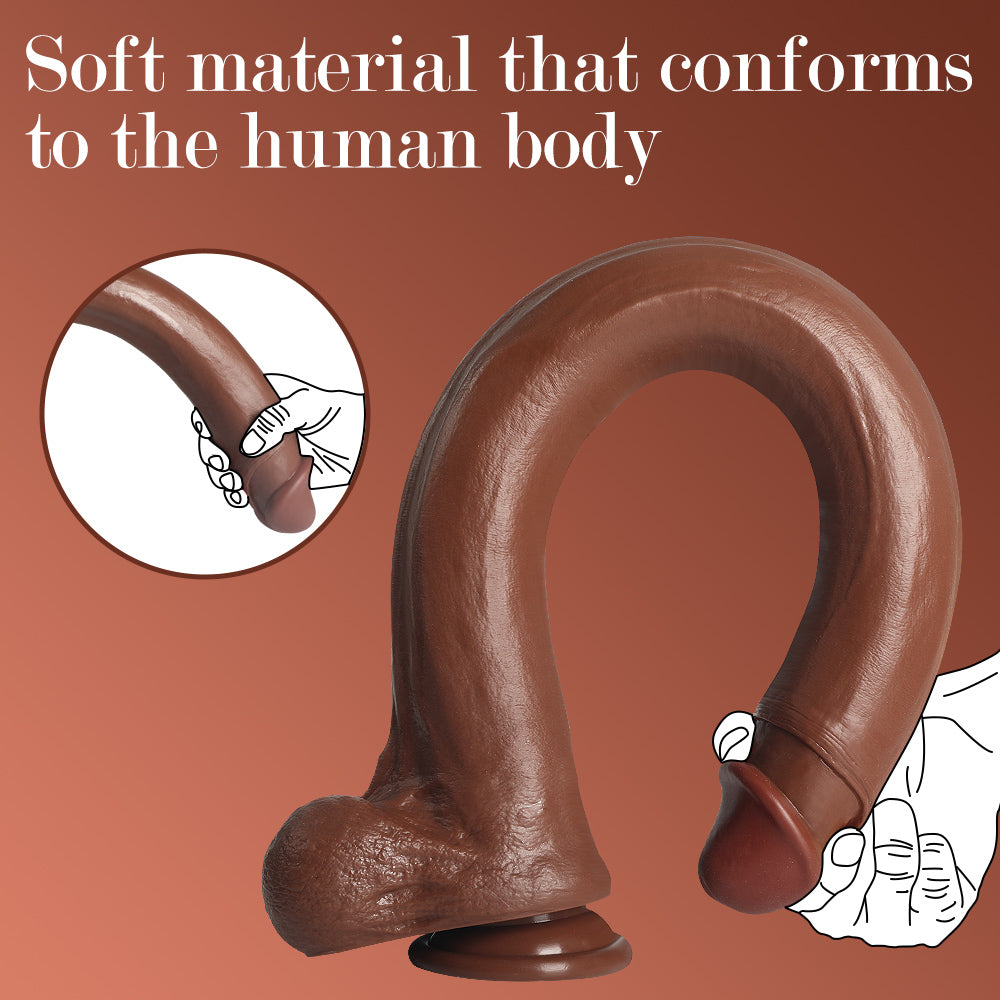 22 Inch Brown Extra Long Dildo