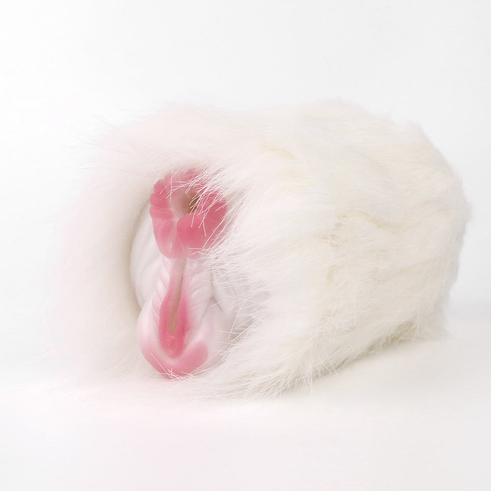White Plush Fantasy Animal Horse Pocket Pussy