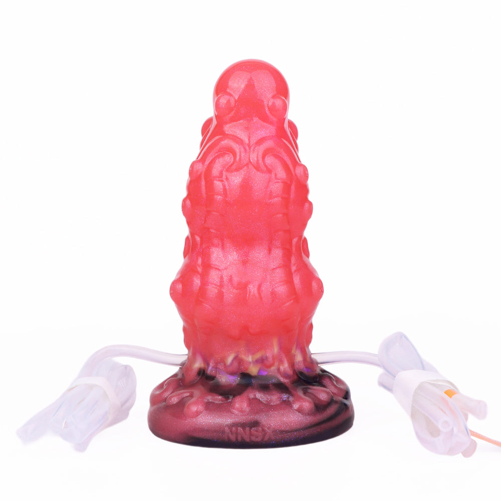 Red Tentacle Cumshot Inflatable Butt Plug
