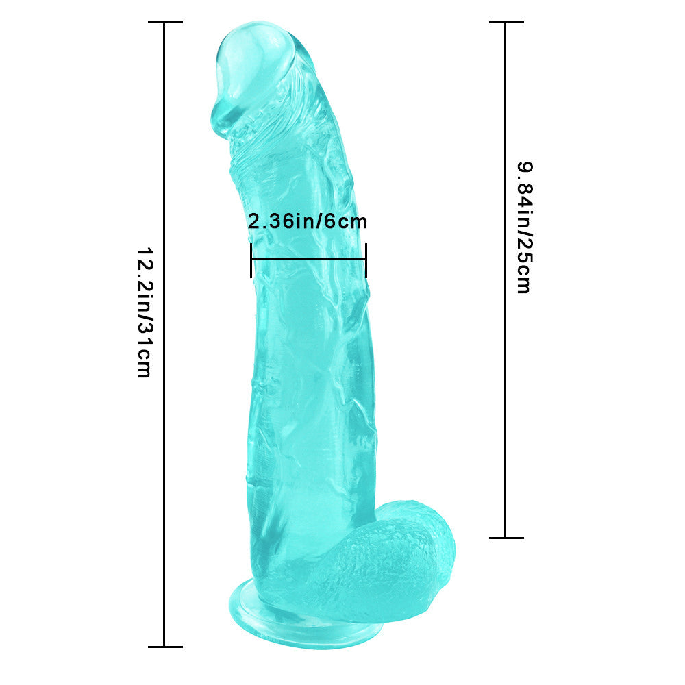 12 Inch Green Big Jelly Dildo