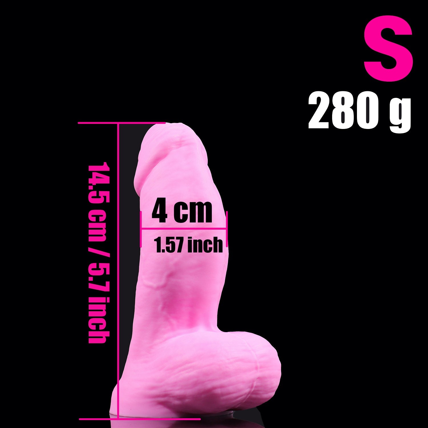 Pink Fat Custom Silicone Foreskin Dildo