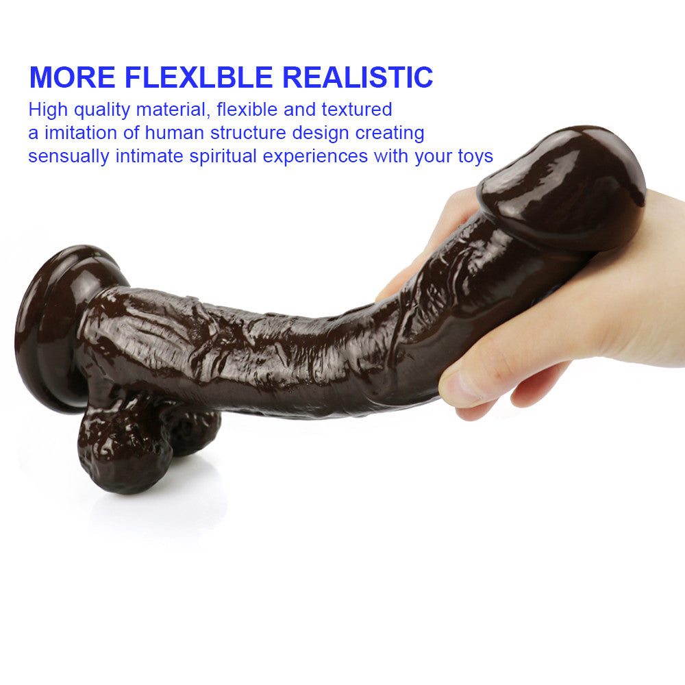 10 Inch Brown Realistic Big Dildo