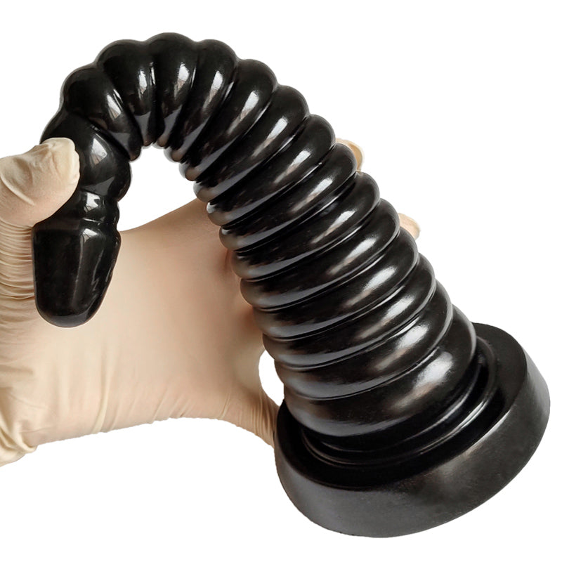 9 Inch Threaded Unicorn Tapered Anal Dildo