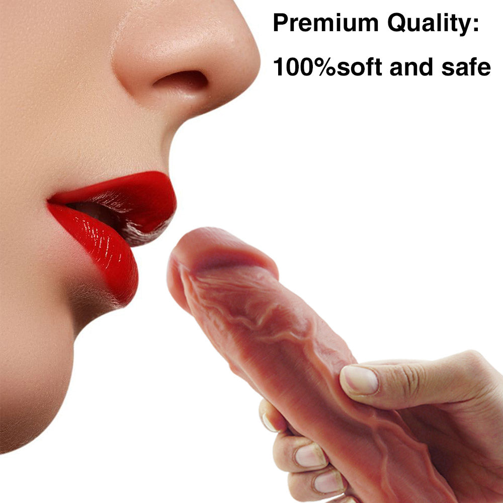 9 Inch Dual Density Silicone Big Dildo