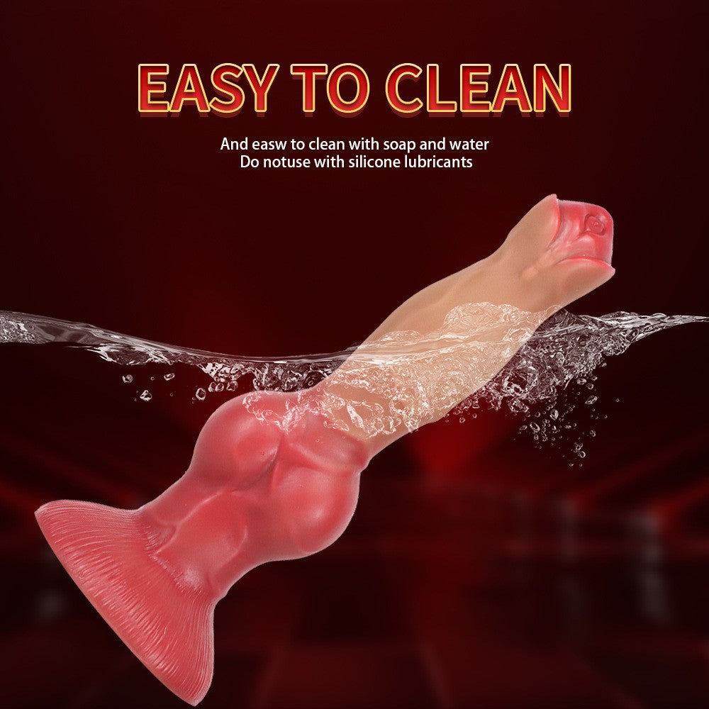 4 Sizes Silicone Dog Anal Dildo